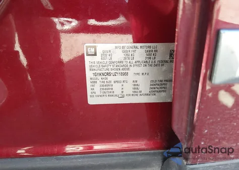 2018 Cadillac Xt5 Luxury z USA, uszkodzony, nr VIN 1GYKNCRS1JZ118968